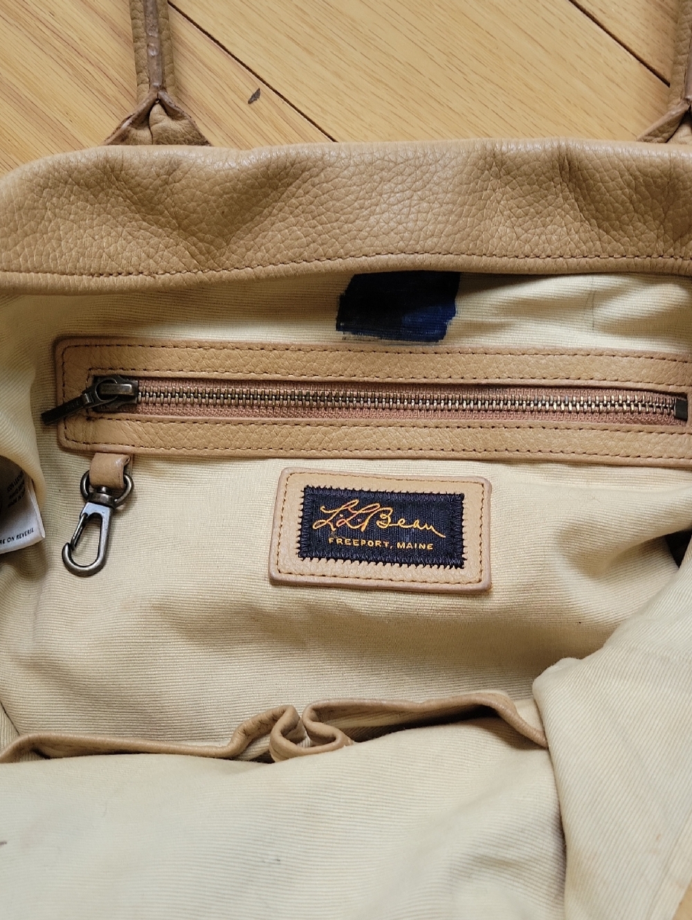 L.L Bean Vintage Leather Boat And Tote Bag Rare - Picture 10 of 16